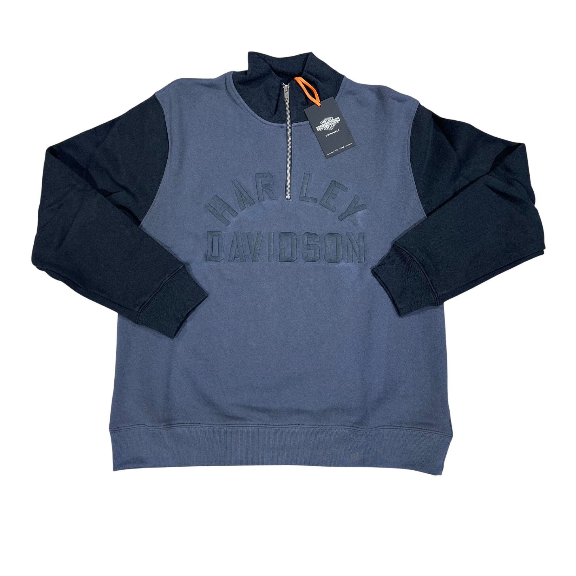 Harley Davidson NWT HARLEY DAVIDSON STAPLE 1/4 ZIP MOCK SWEATSHIRT SZ S Size US S / EU 44-46 / 1 - 1 Thumbnail