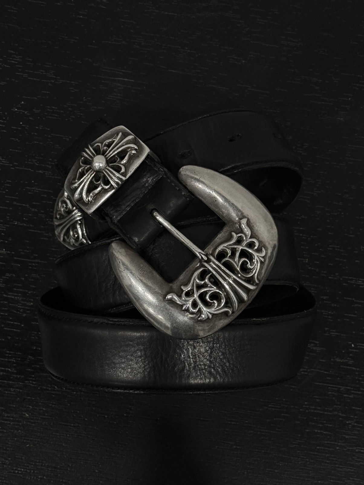 Chrome Hearts Chrome Hearts Vintage Sterling Belt 3 pieces Rock Western Size 40 - 3 Thumbnail