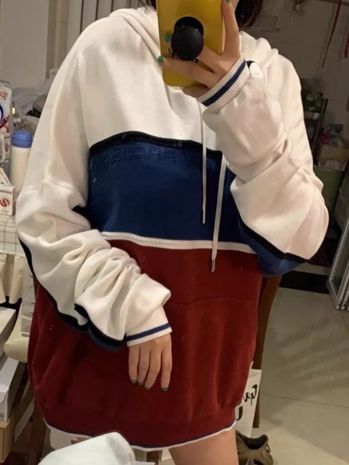 Y/Project Y/PROJECT Color Blocked Oversized Knit Hoodie S Unisex Size S / US 4 / IT 40 - 6 Thumbnail
