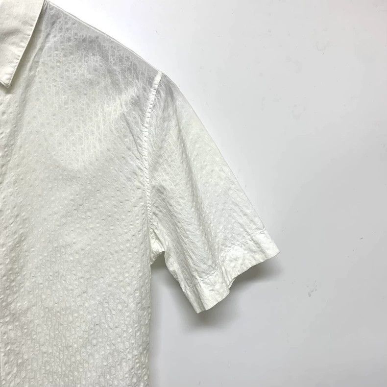 Dior Dior Short Sleeve Embossed Pattern Shirt-2506 Size L / US 10 / IT 46 - 8 Thumbnail