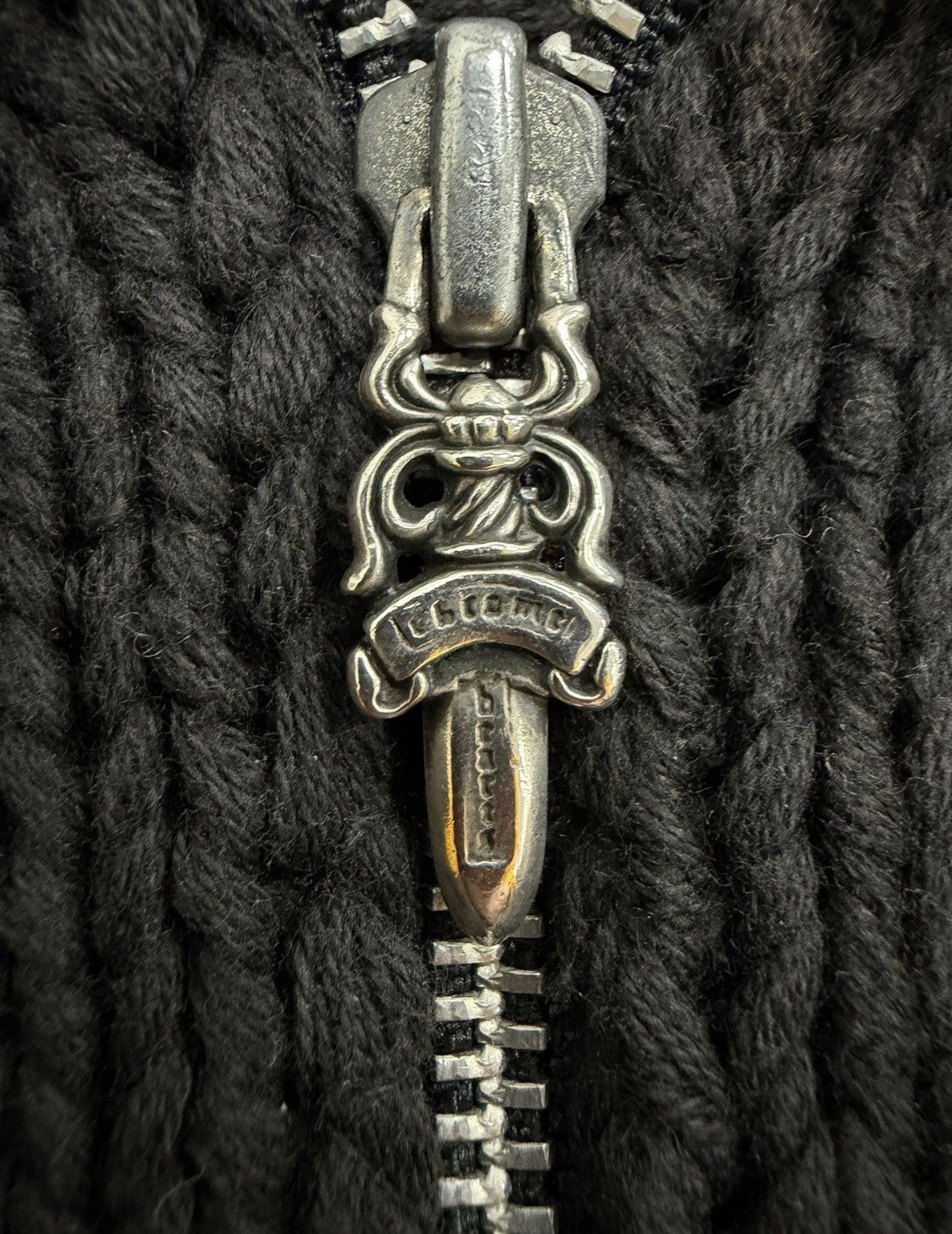 Chrome Hearts Chrome Hearts Thick Wool Knit Patch Sword Zip Cardigan Size US S / EU 44-46 / 1 - 6 Thumbnail