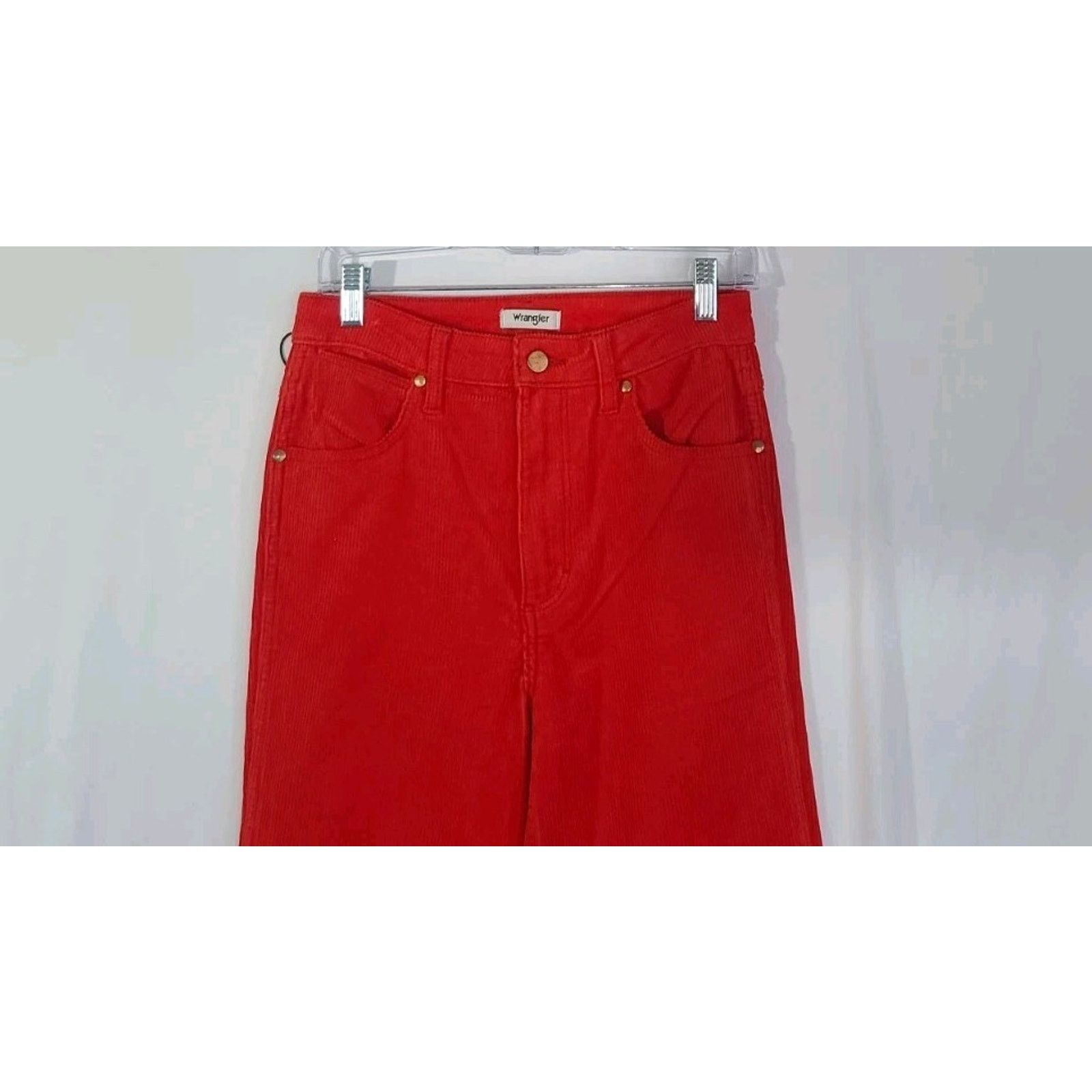 Wrangler New Wrangler Wanderer High-Rise Corduroy Red Pants 27x34 Size 27" / US 4 / IT 40 - 5 Thumbnail