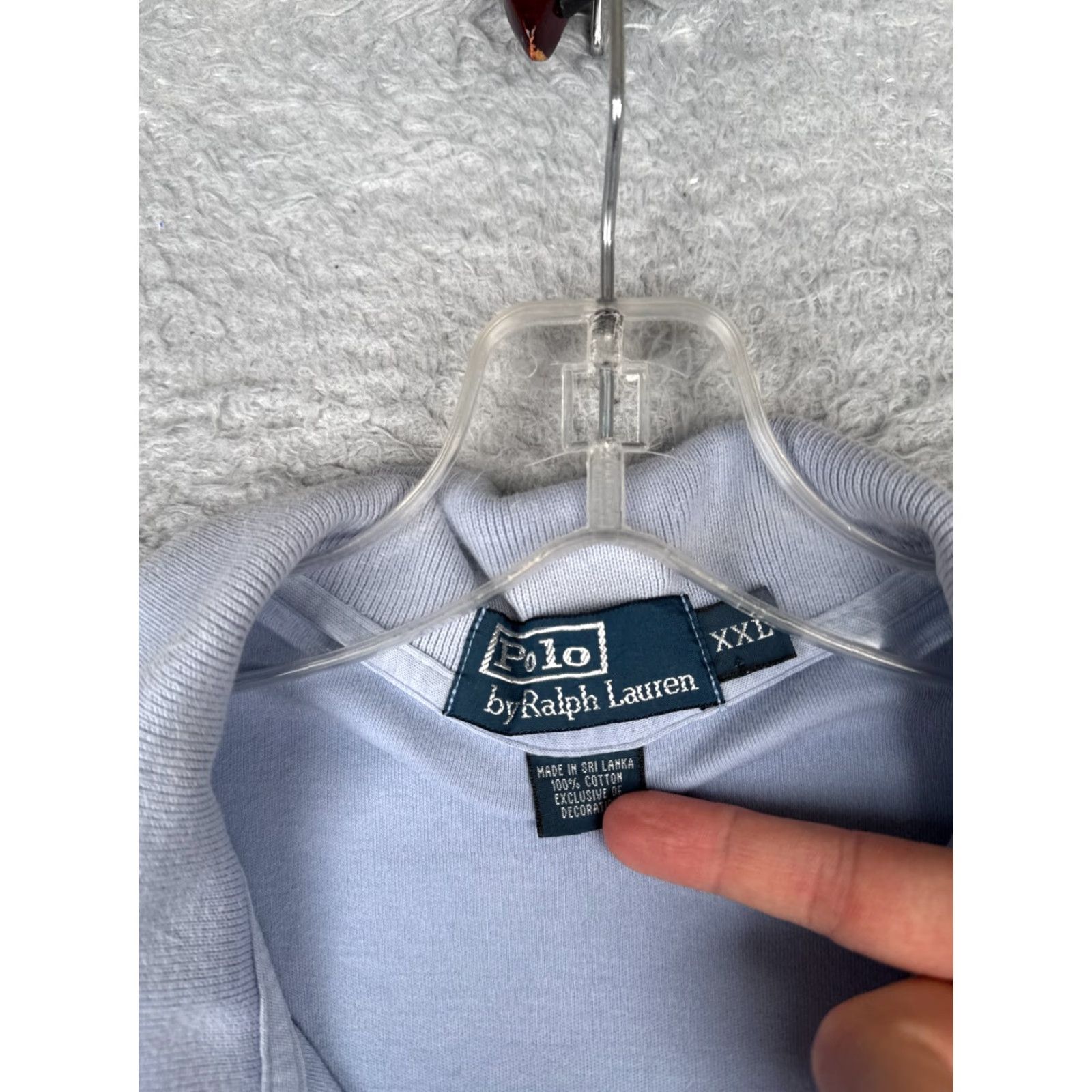 Ralph Lauren VINTAGE Polo Ralph Lauren Shirt Men 2XL Blue 100% Cotton Short Sleeve Golf Polo Shirt Men Navy Blue Golf Polo Shirt 2XL Size US XXL / EU 58 / 5 - 7 Thumbnail