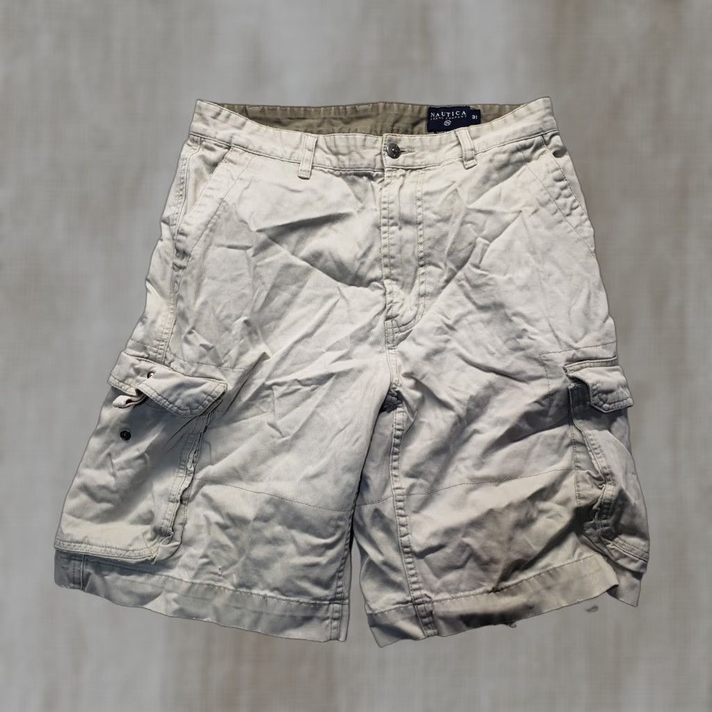 Nautica VINTAGE Nautica Cargo Shorts Men's Size 31 Khaki Cotton 90s Size US 31 - 1 Thumbnail