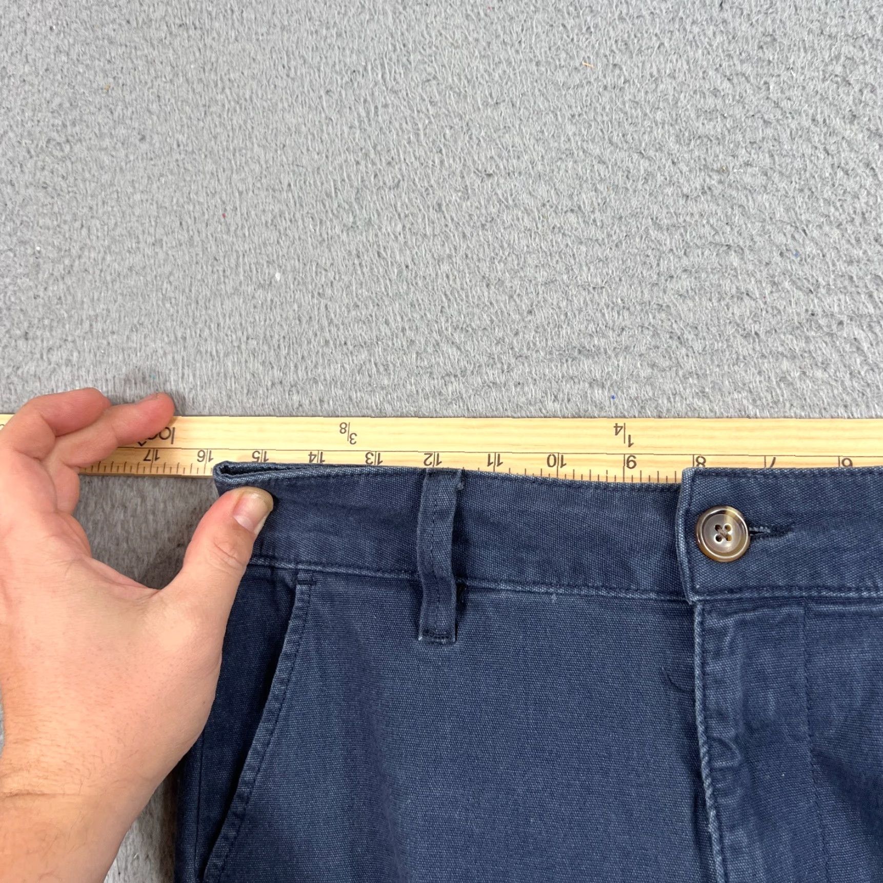 Vintage American Giant Pants Womens 8 Blue Stretch Knit Straight Casual Style Dress Pants Womens 8 Blue Stretch Knit Straight Pockets Size 30" / US 8 / IT 44 - 5 Thumbnail