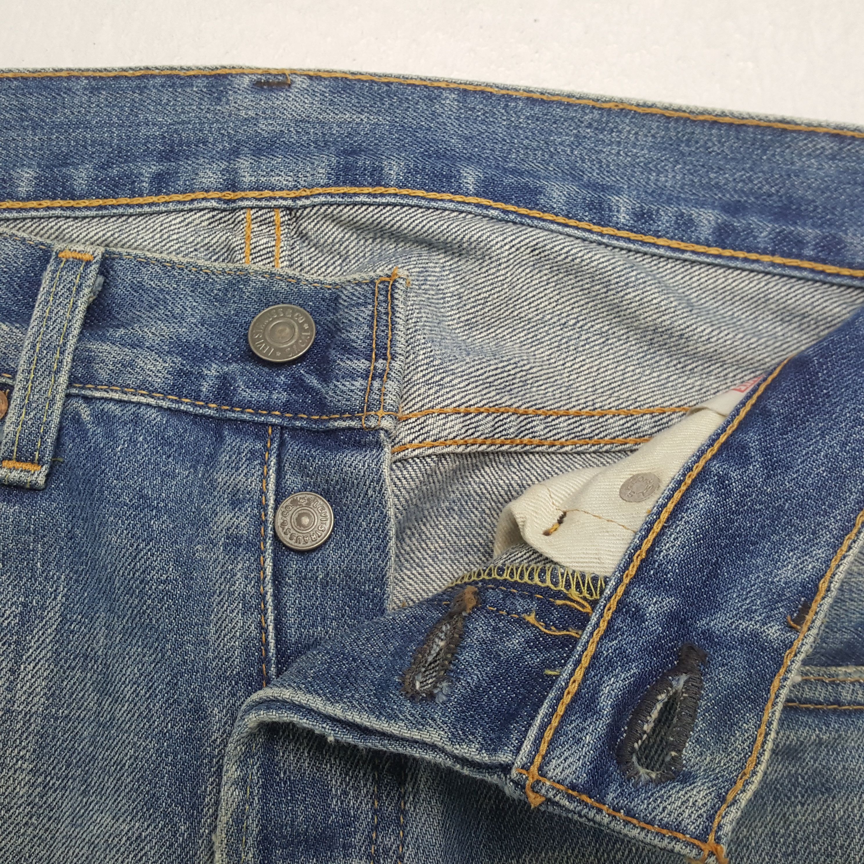Levi's Levis Big E Selvedge Streetwear Style Jeans RR14 Size US 29 - 13 Thumbnail