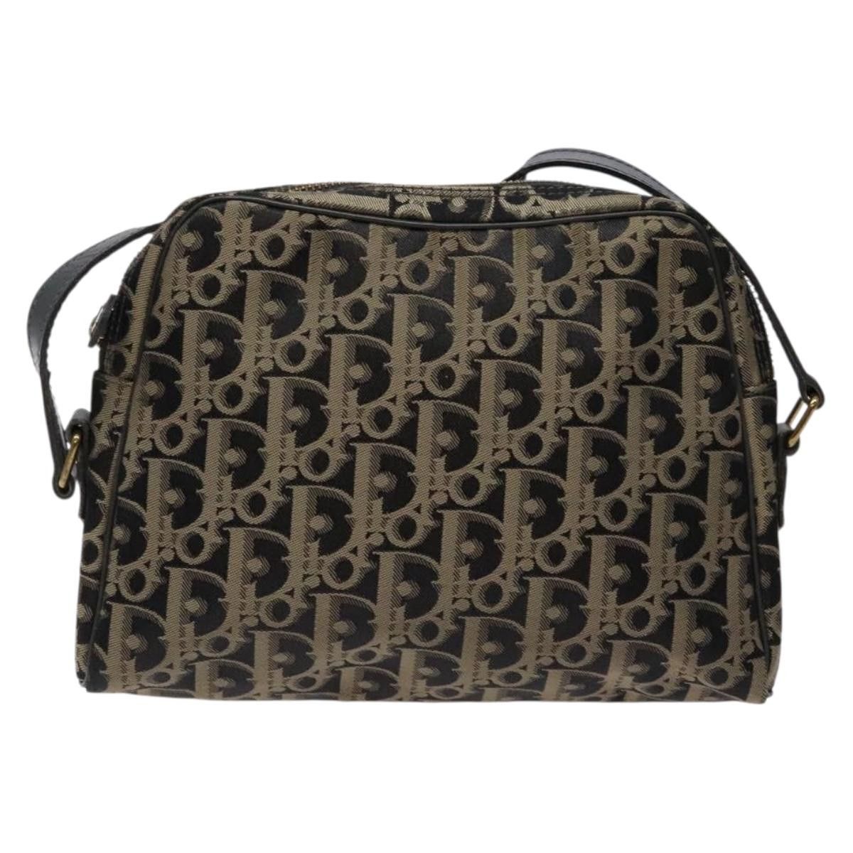 Dior DIOR Trotter Canvas Shoulder Bag Black Gold Size ONE SIZE - 2 Thumbnail
