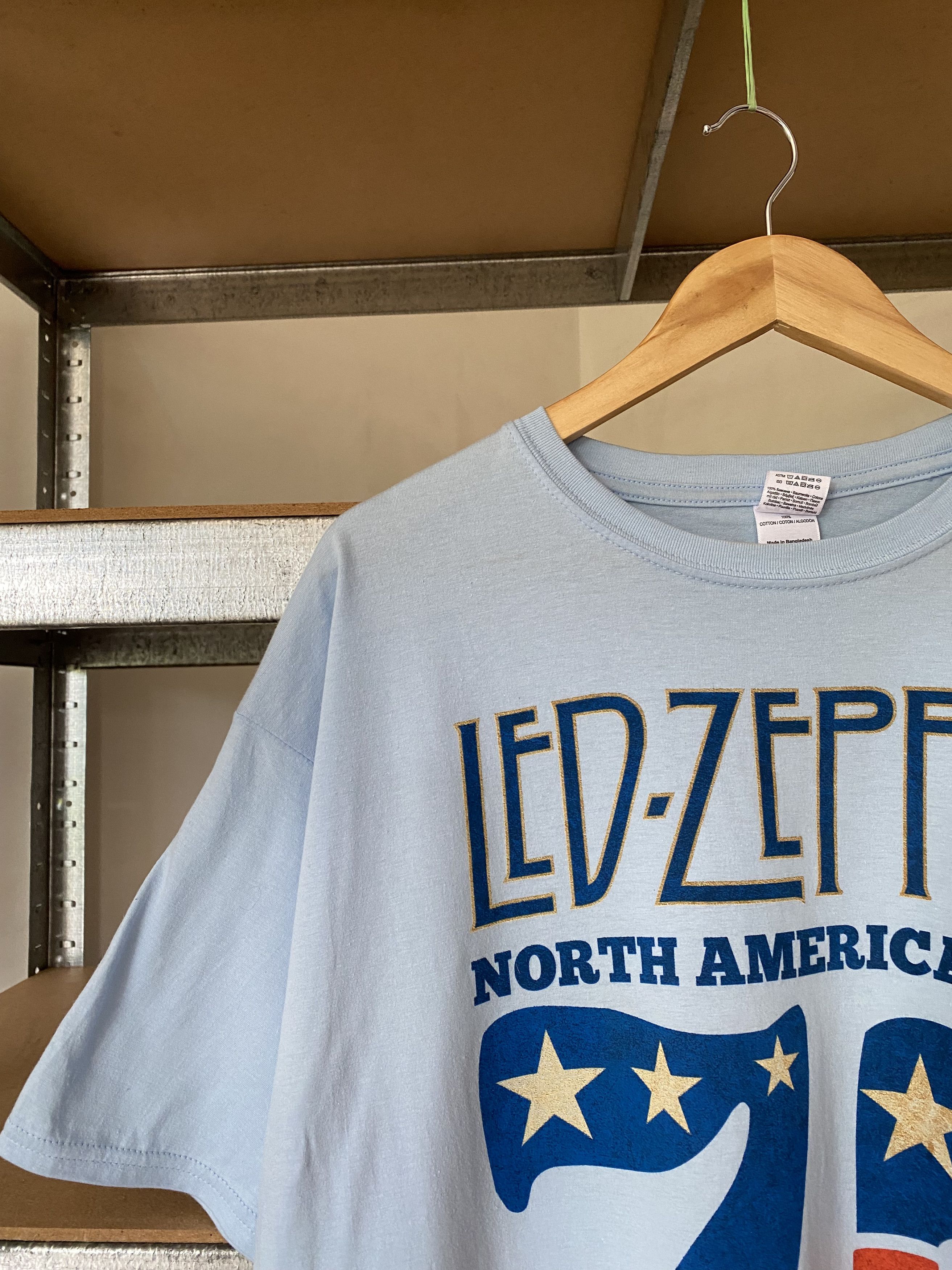Band Tees Vintage 2014 Led Zeppelin North American Tour 75 T-shirt Size US XXL / EU 58 / 5 - 4 Thumbnail