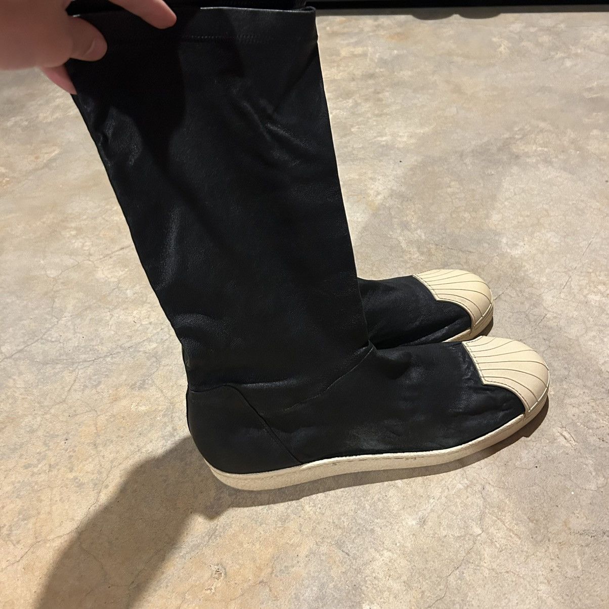 Adidas × Rick Owens Rick Owens SS15 Faun Adidas Superstar Leather Boot US 11.5 Size US 11.5 / EU 44-45 - 8 Thumbnail