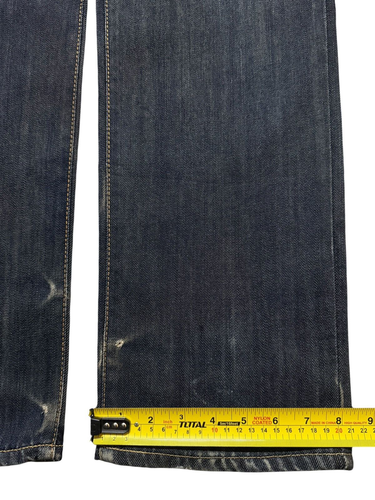 Edwin Vintage 90s Japan Edwin 404 Blue Mud Wash Whisker Loose Fit Size US 30 / EU 46 - 16 Thumbnail