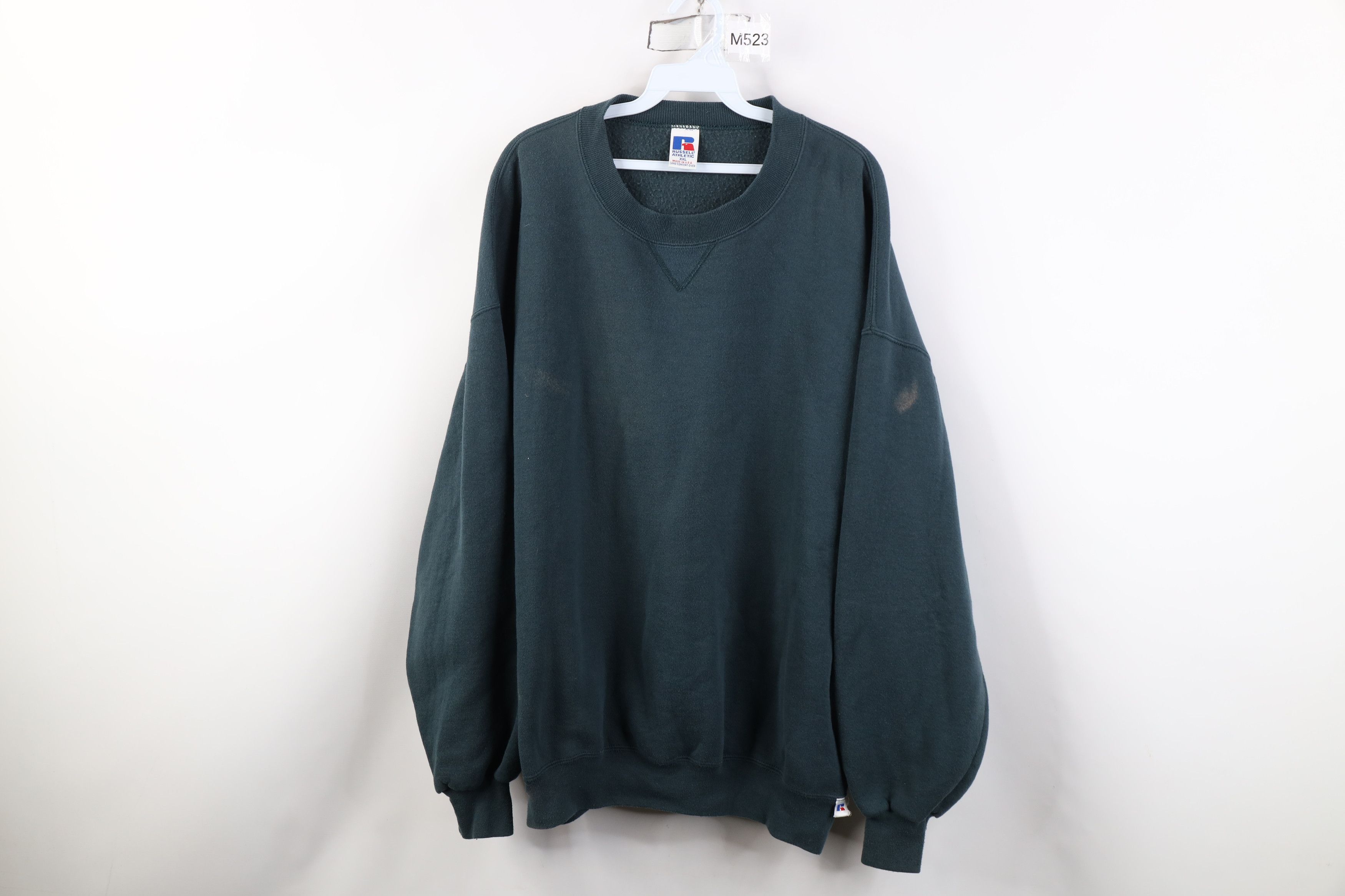 Russell Athletic Vintage 90s Russell Athletic Crewneck Sweatshirt Green USA Size US XXL / EU 58 / 5 - 1 Thumbnail