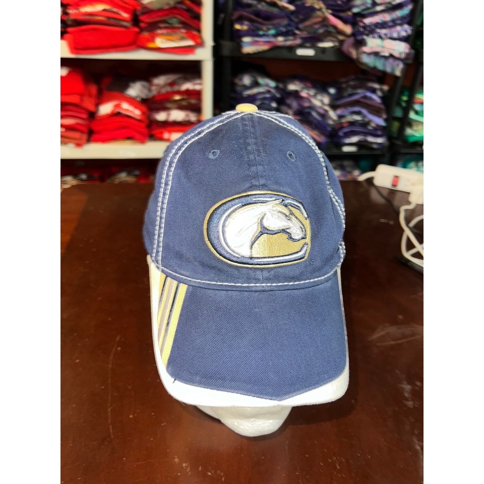 Adidas Adidas UC Davis Hat Vintage University College Blue Gold Cap Size ONE SIZE - 2 Thumbnail