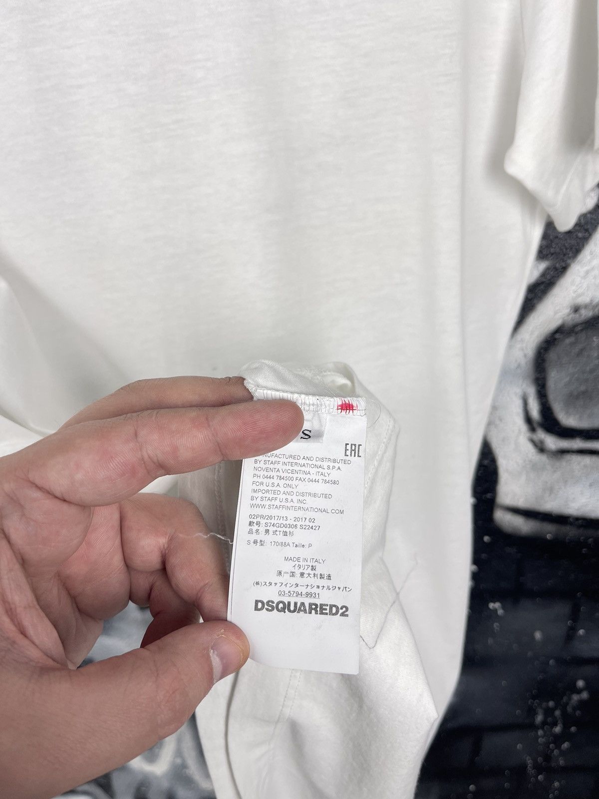Dsquared2 Dsquared2 Italian Cotton Front Logo White T-Shirt Size S Size US S / EU 44-46 / 1 - 8 Thumbnail