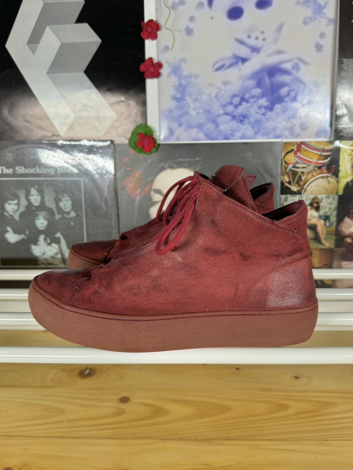 The Last Conspiracy Reverse Leather High Top Shoes Size US 10 / EU 43 - 4 Thumbnail