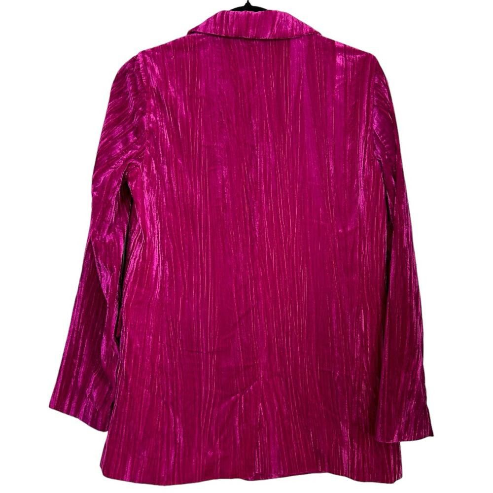 Topshop Topshop l Pink Crinkled Velvet Pant Suit Size 2/4 Size S / US 4 / IT 40 - 3 Thumbnail