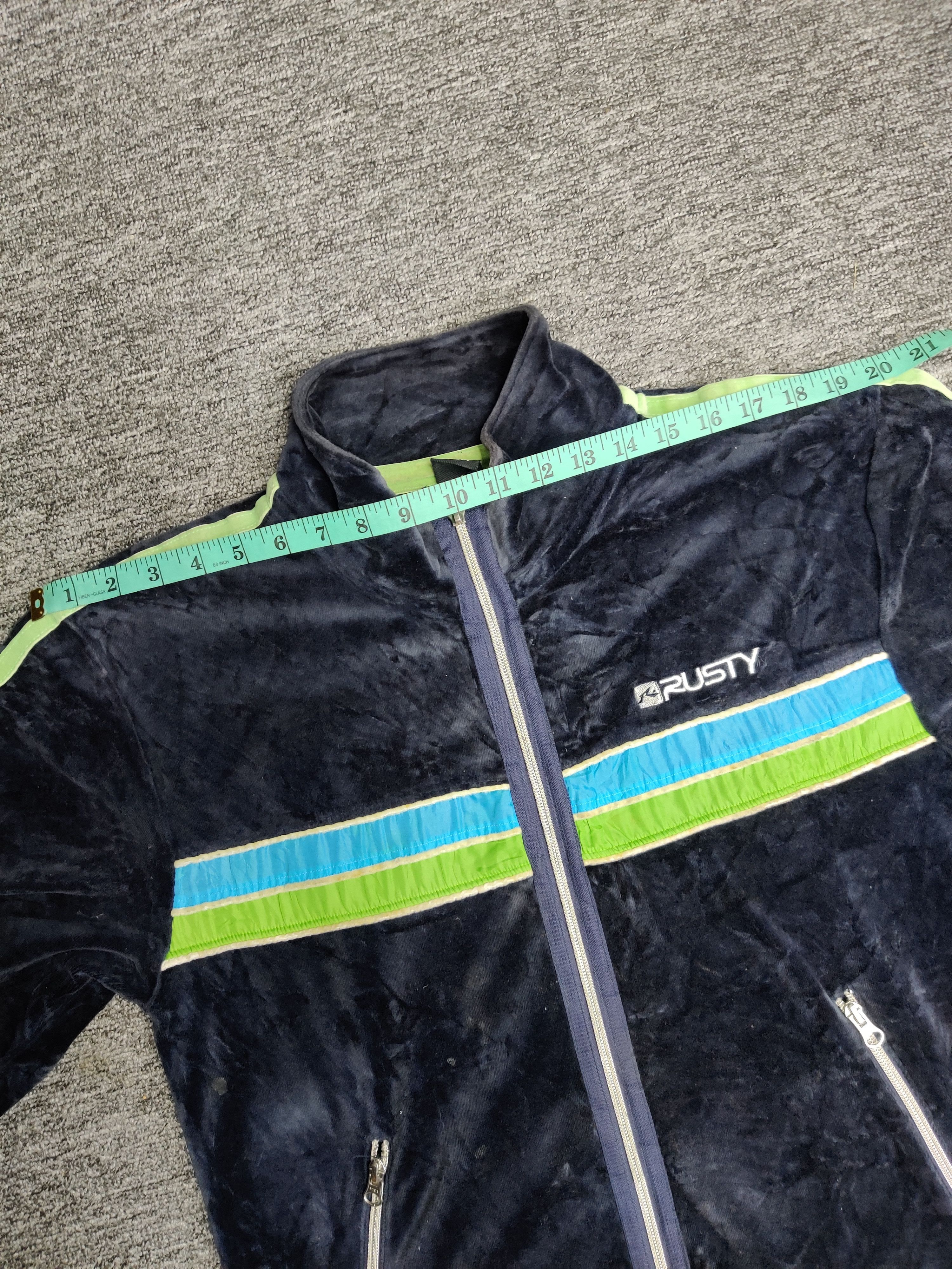 Rusty Vintage Rusty Velvet Sweater Track Jacket Size US L / EU 52-54 / 3 - 18 Thumbnail
