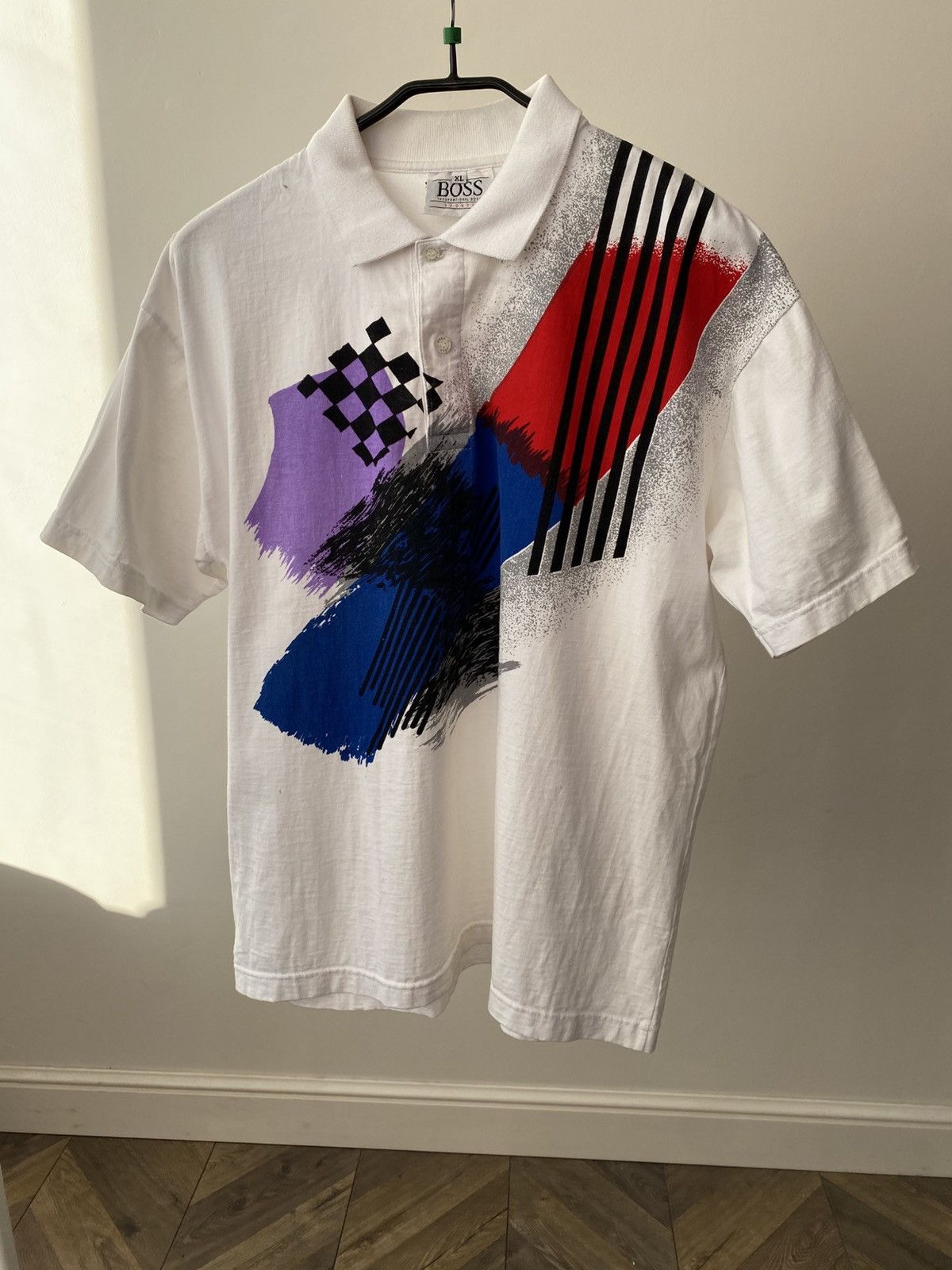 Hugo Boss Vintage Hugo Boss International Sports Polo Shirt 90s Size US XL / EU 56 / 4 - 2 Thumbnail