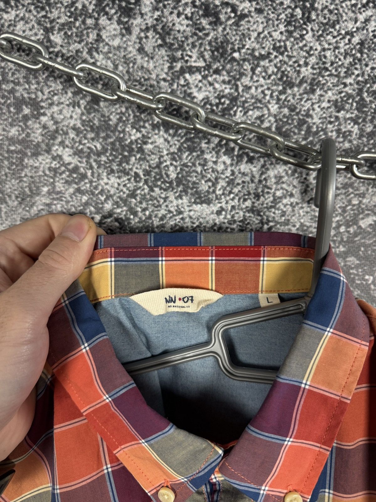 NN07 NN07 Derek Long Sleeve Plaid Shirt Button Up Multicolor Sz L Size US L / EU 52-54 / 3 - 6 Thumbnail