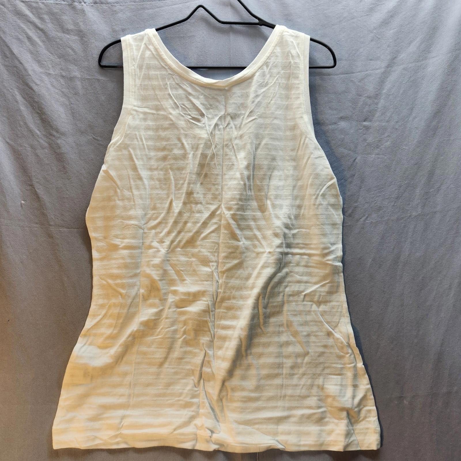 Lands' End Lands End White Cotton Blend Tank Top Womens Size XL Size XL / US 12-14 / IT 48-50 - 5 Thumbnail