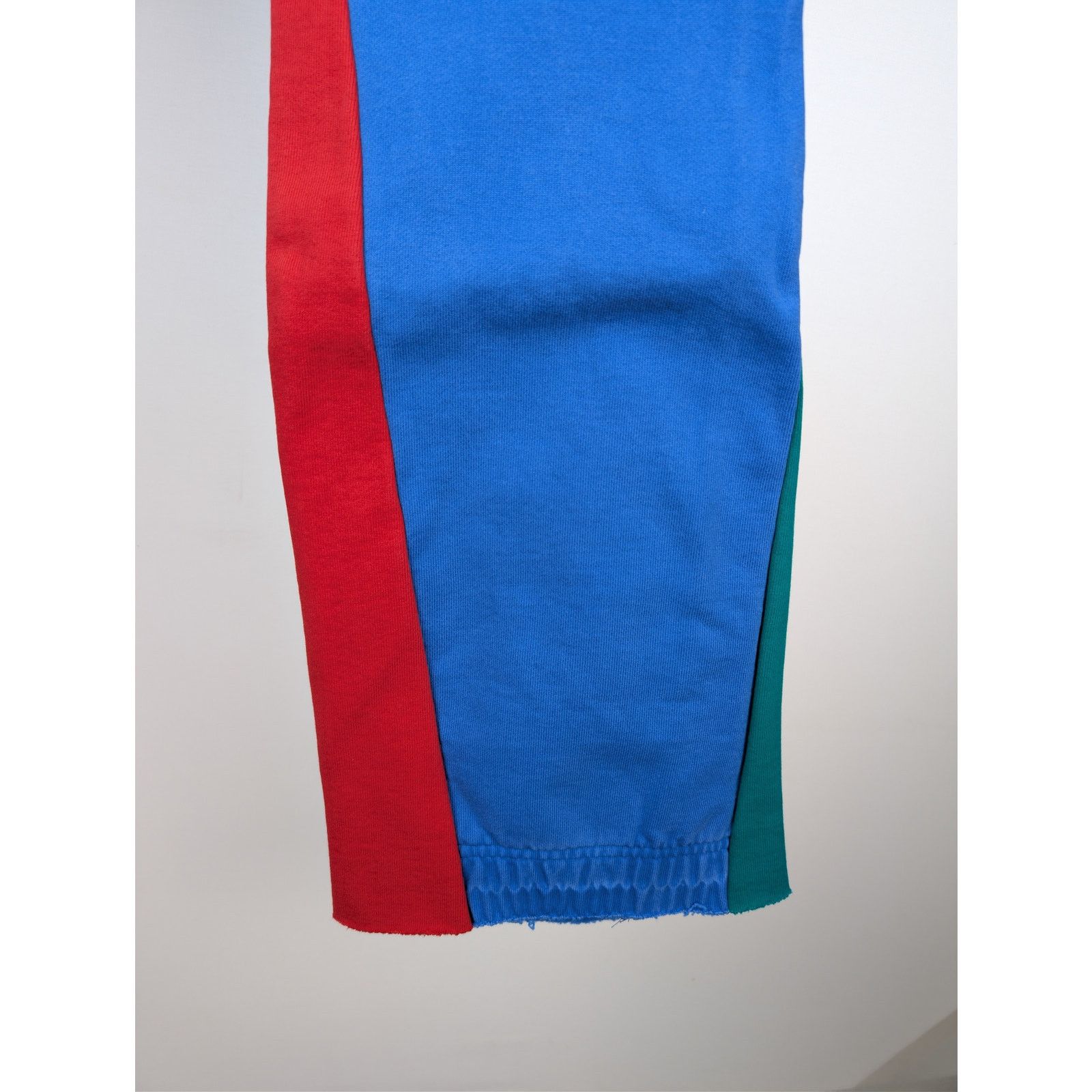 Gallery Dept. o1rshd1 Flared Denim-Panelled Logo-Print Sweatpants in Blue Size US 34 / EU 50 - 8 Thumbnail