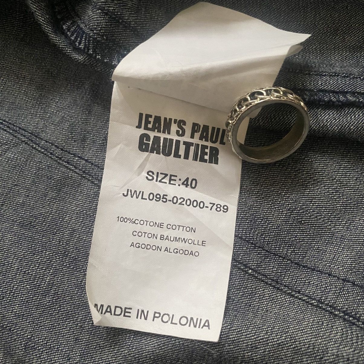 Jean Paul Gaultier Jean Paul Gaultier Crop Denim Jacket Size L / US 10 / IT 46 - 8 Thumbnail