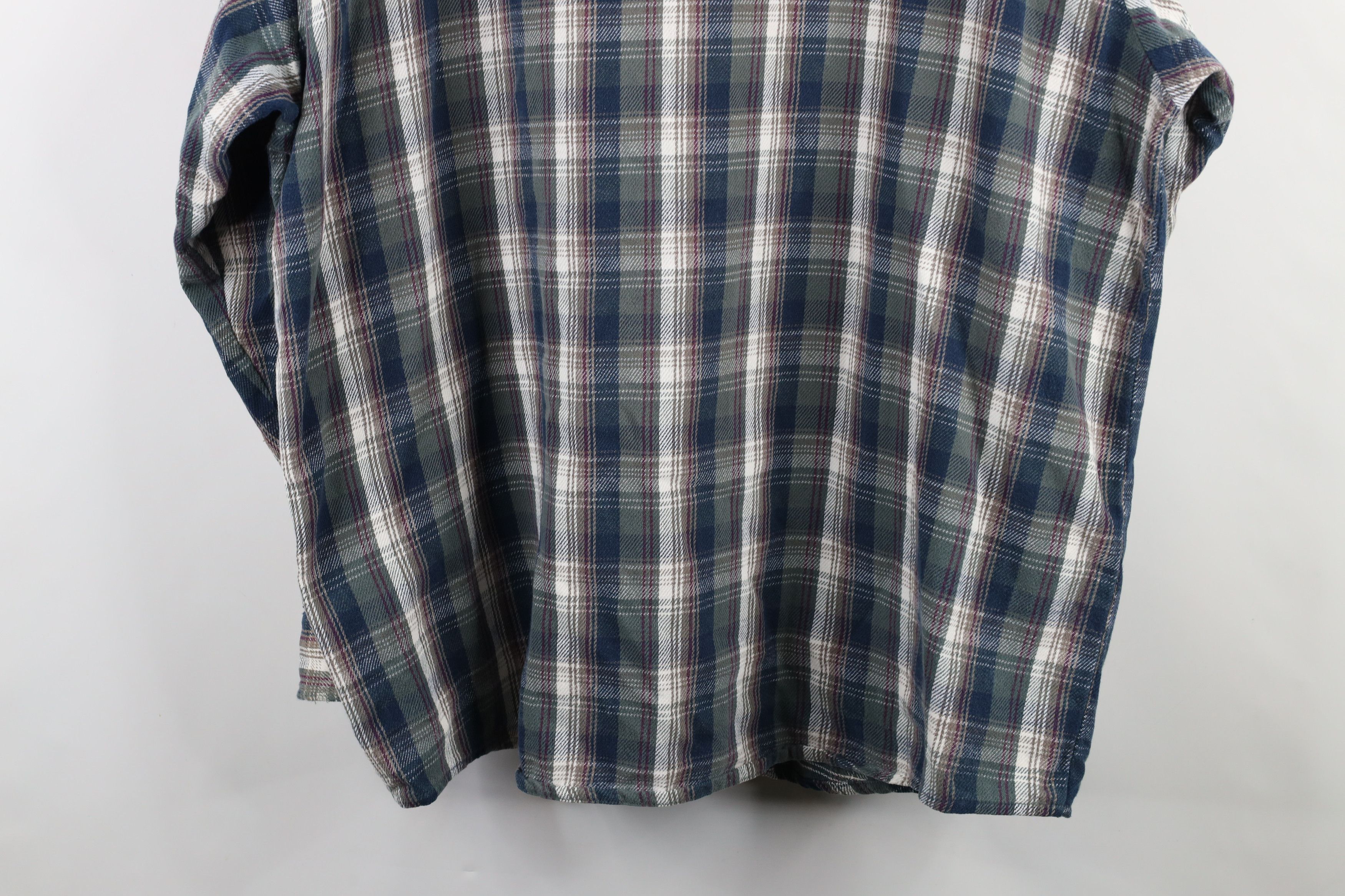 Vintage Vintage 90s OshKosh B'Gosh Heavy Flannel Button Shirt USA Size US XXL / EU 58 / 5 - 16 Thumbnail