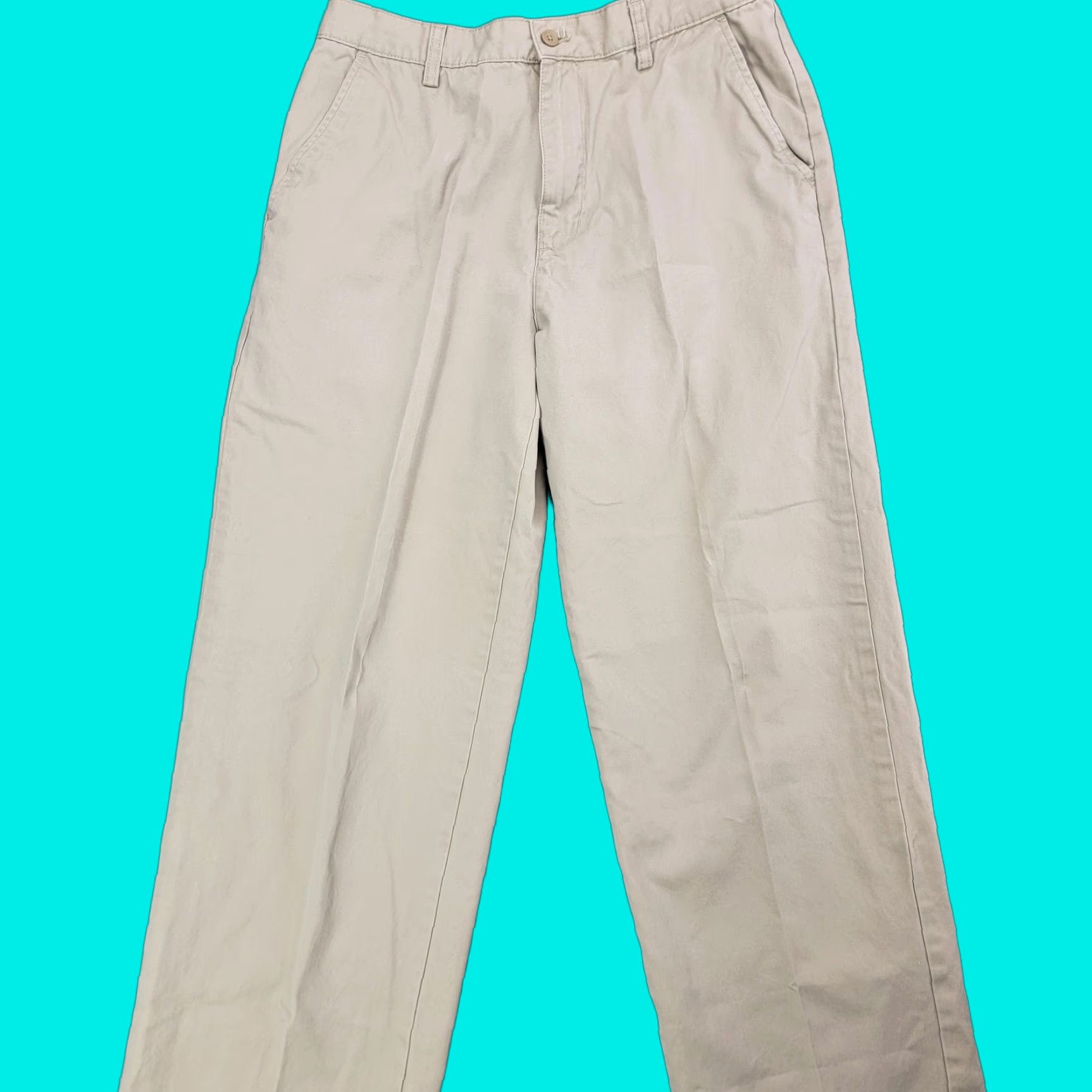 Chaps **Chaps Mens Regular Fit 32x34 Khaki Beige Cotton Casual Pants** User: Chaps Mens Regular Fit 32x34 Khaki Beige Cotton Casual Pants Size US 32 / EU 48 - 1 Thumbnail