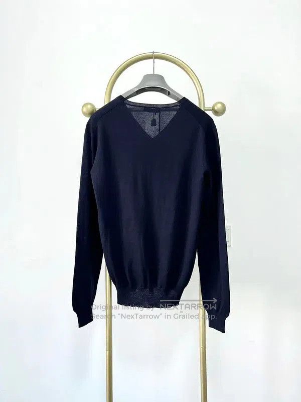 Prada Prada Men's XXL Deep Blue Wool Sweater. Size US XXL / EU 58 / 5 - 4 Thumbnail