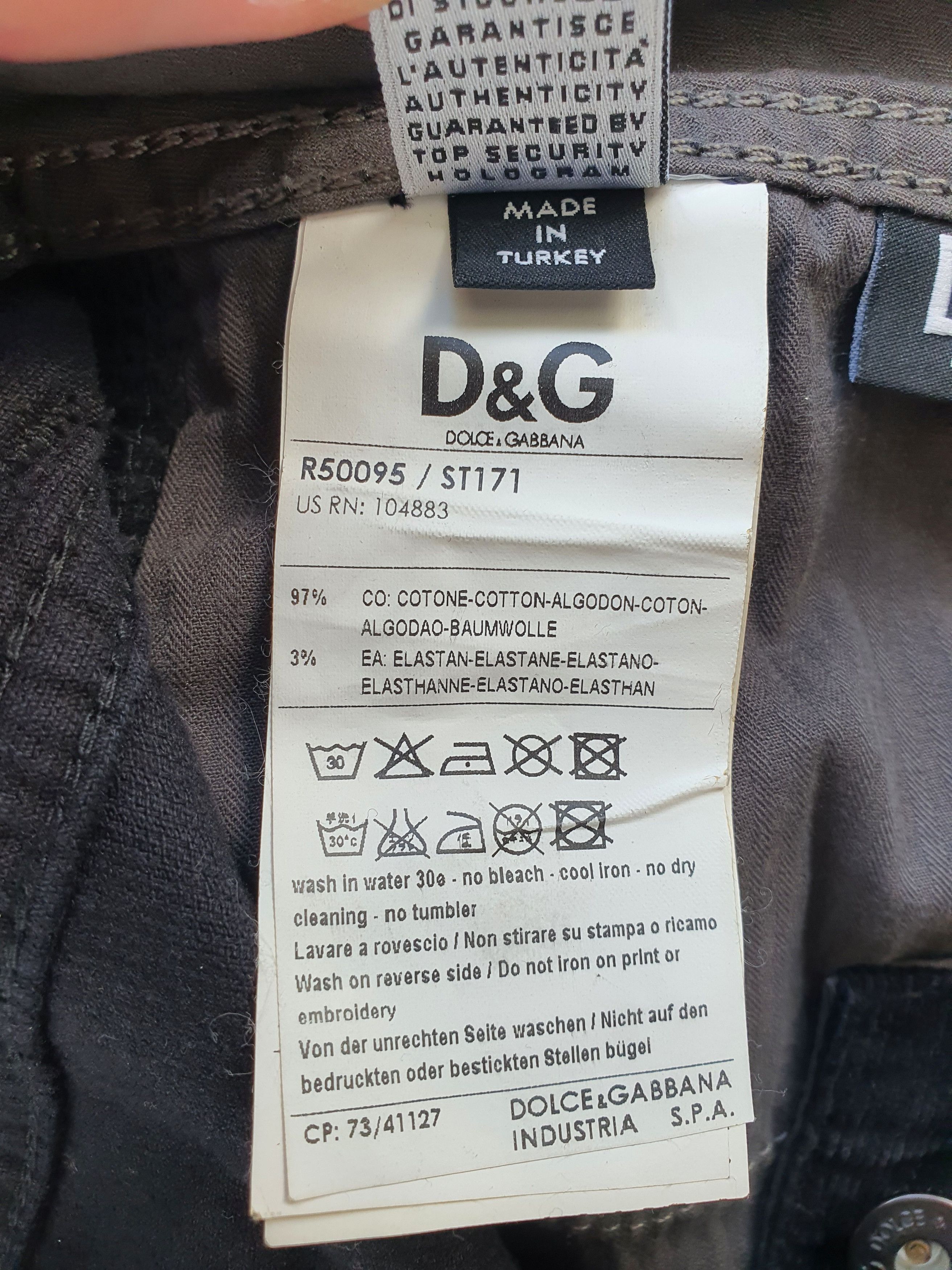 Dolce & Gabbana Vintage Corduroy Pants Trousers Jeans - AUDACIOUS (Y2K) Size US 34 / EU 50 - 8 Thumbnail