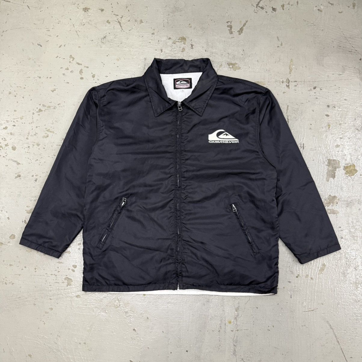 Quiksilver Vintage Quiksilver Big Logo Coach Jacket Size US L / EU 52-54 / 3 - 1 Thumbnail