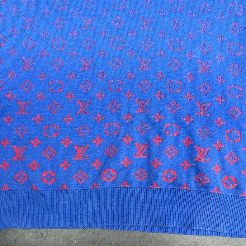 Louis Vuitton Louis Vuitton Gradient Blue Red Knit Sweater-2506 Size US L / EU 52-54 / 3 - 3 Thumbnail