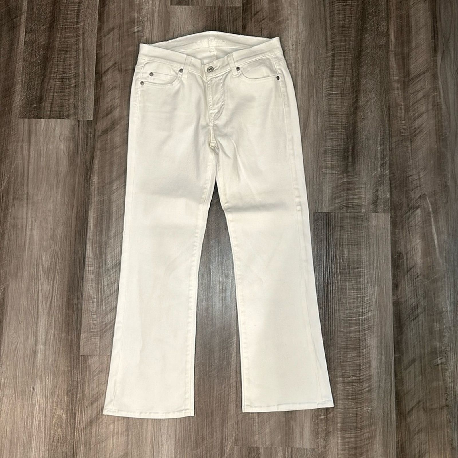 7 For All Mankind 7 For All Mankind Cropped Flare Jeans - 27 Size 27" / US 4 / IT 40 - 1 Thumbnail
