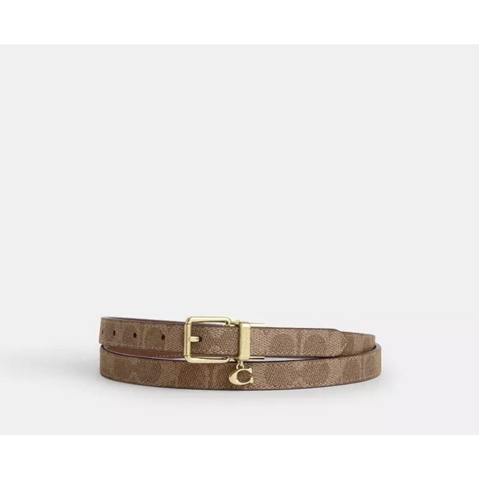Coach NWT Coach Roller Cut To Size Reversible Belt ccj04 Tan Size ONE SIZE - 3 Thumbnail