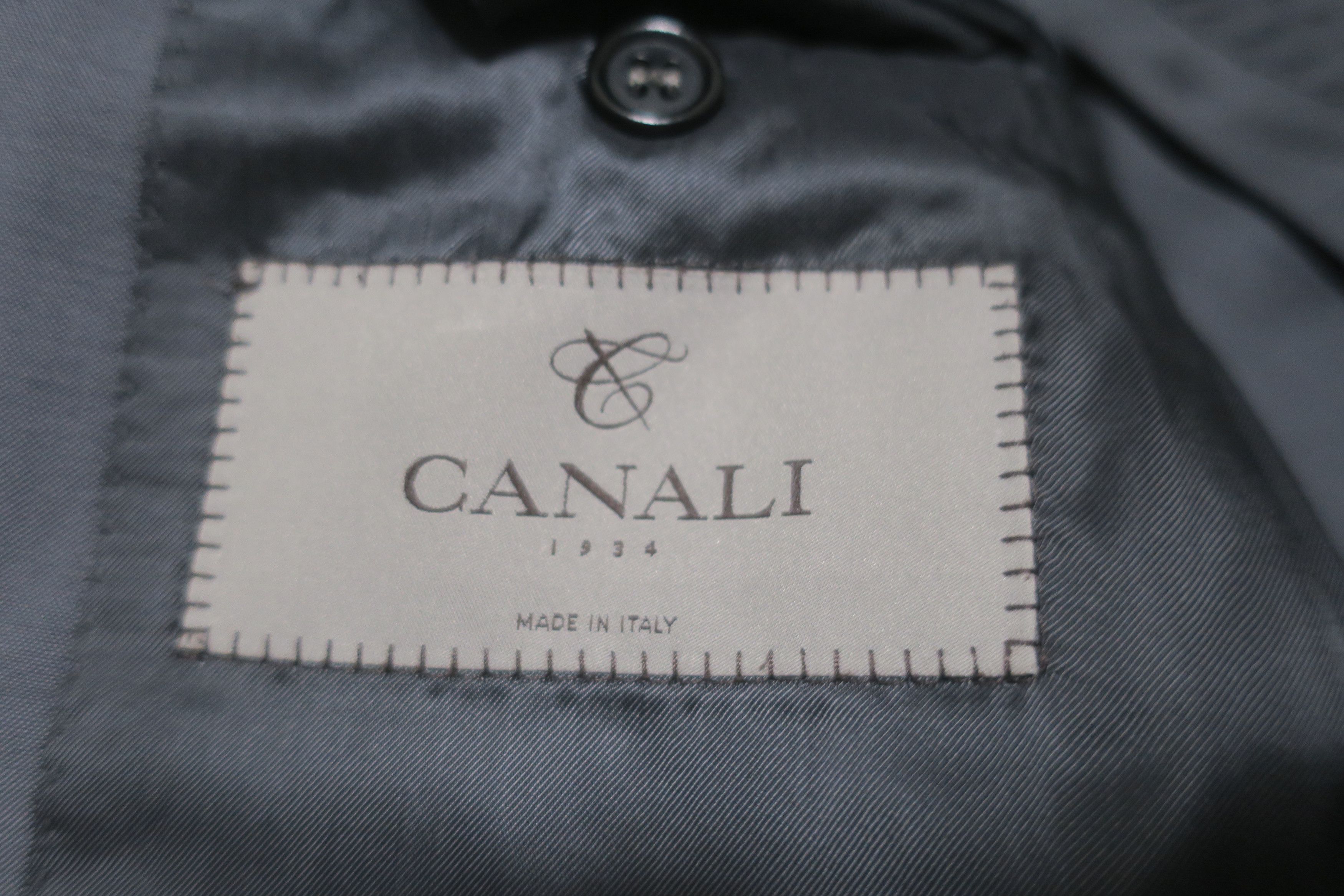 Canali Men's Gray Suit Jacket Size 50R - 10 Thumbnail
