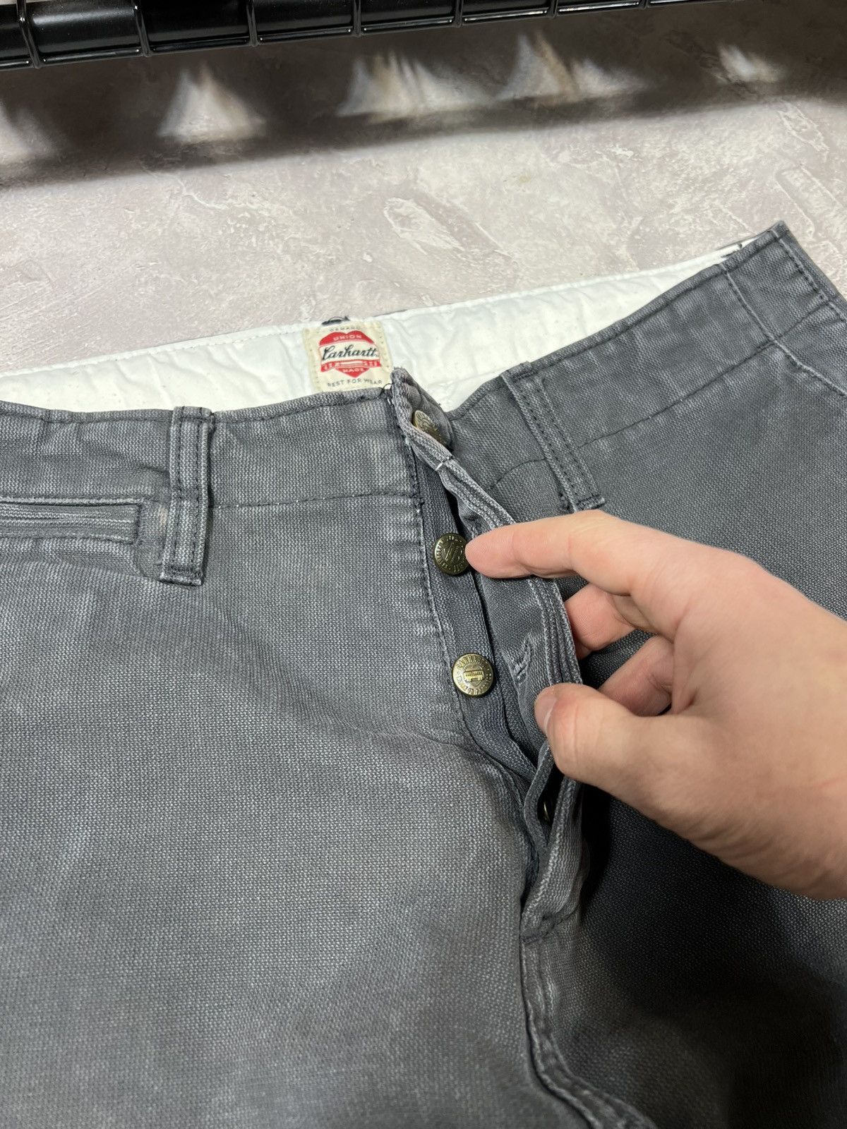 Carhartt × Vintage Vintage Carhartt Distressed Y2k Loyalty Pants Heavy Coton Size US 33 - 8 Thumbnail