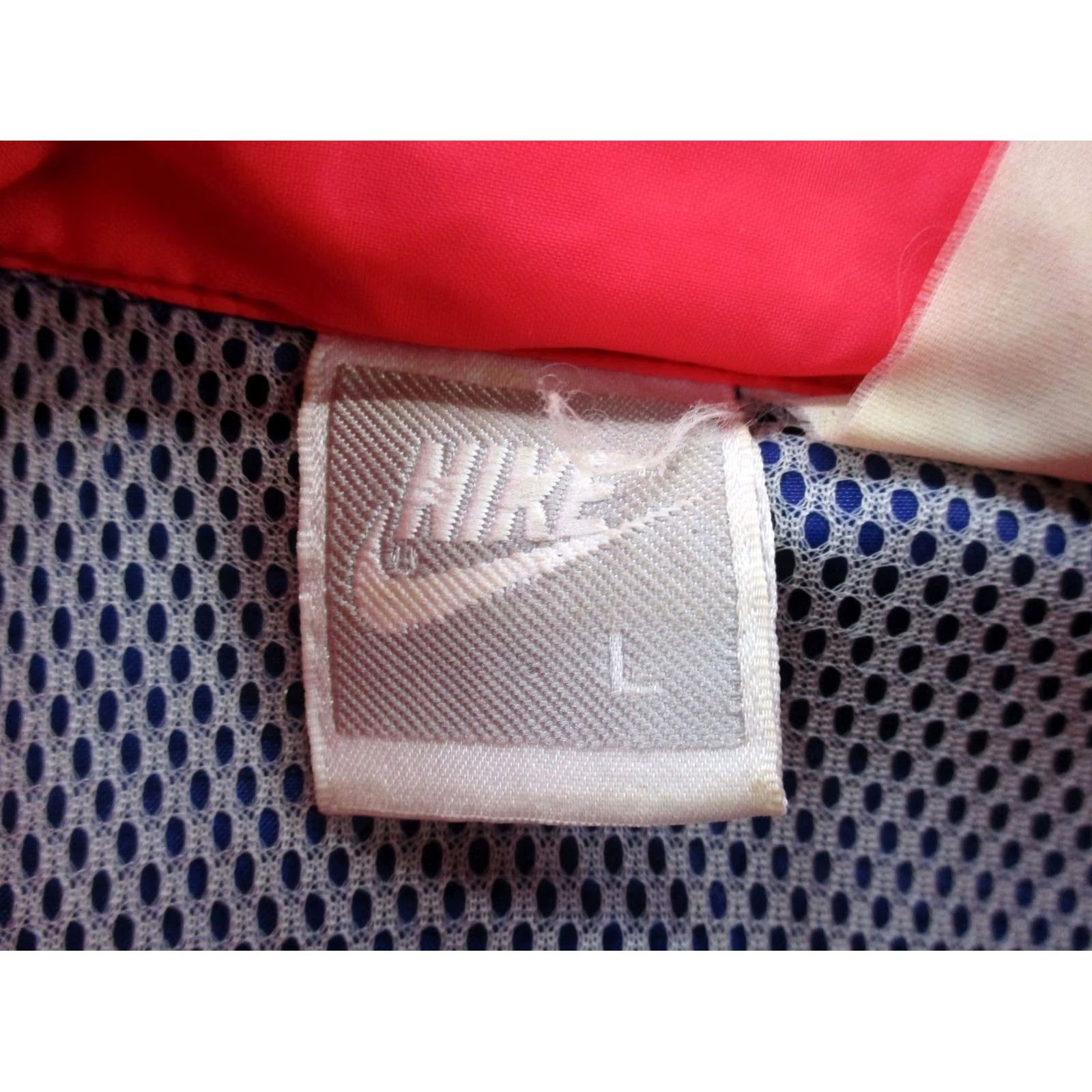 Nike Nike Jacket Women's L Pink Blue Nylon Windbreaker Track Retro 90s - Multicolor Full Zip Wind Resistant Logo Pockets Photo Measurements Included Size L / US 10 / IT 46 - 7 Thumbnail