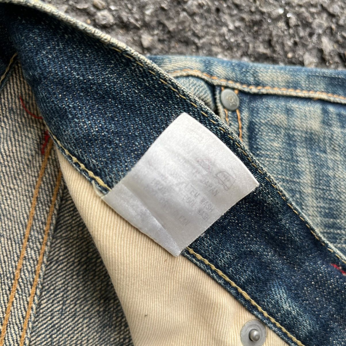 Japanese Brand Japanese Selvedge Denim Rusty Distressed Red Line Jeans Size US 34 / EU 50 - 14 Thumbnail