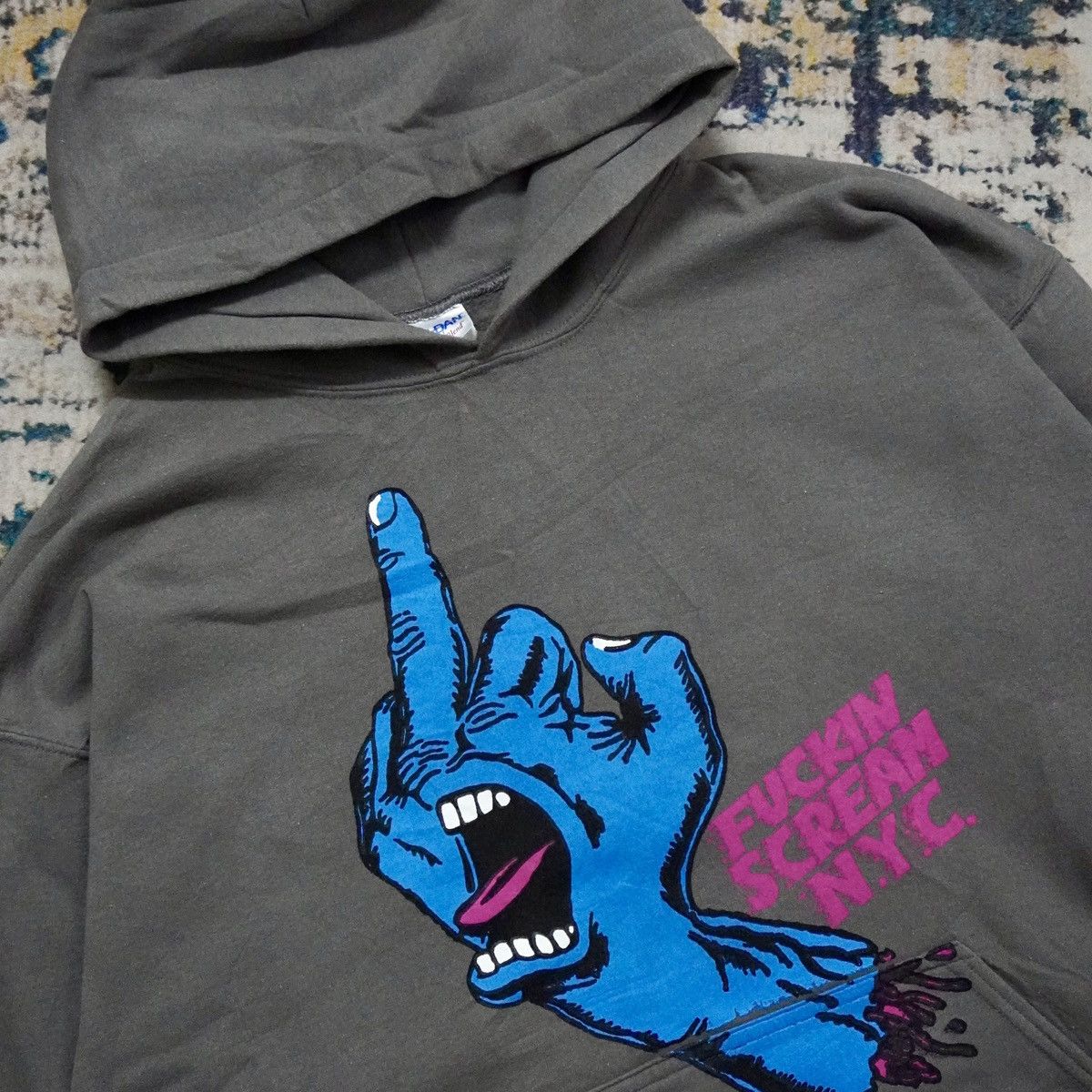 Designer × Gildan Santa cruz parody palm scream nyc hoodie big image size L Size US L / EU 52-54 / 3 - 1 Thumbnail