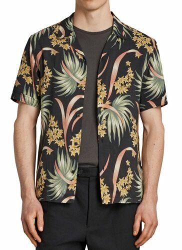 Allsaints 🇺🇸 Y2K Allsaints Floral Hawaiian Shirt Retro Retro Hype Size US S / EU 44-46 / 1 - 2 Thumbnail