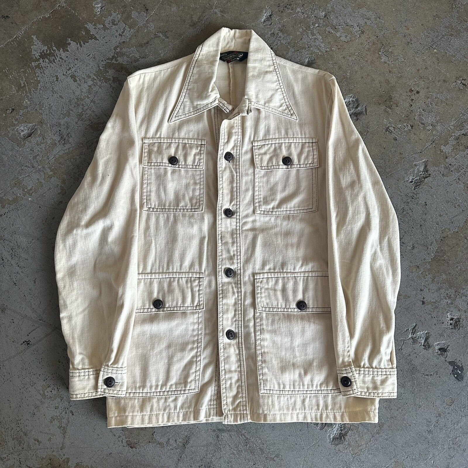 Sears × Vintage Vintage 70s Sears The Store Safari Chore Moleskin Jacket Size US M / EU 48-50 / 2 - 1 Thumbnail
