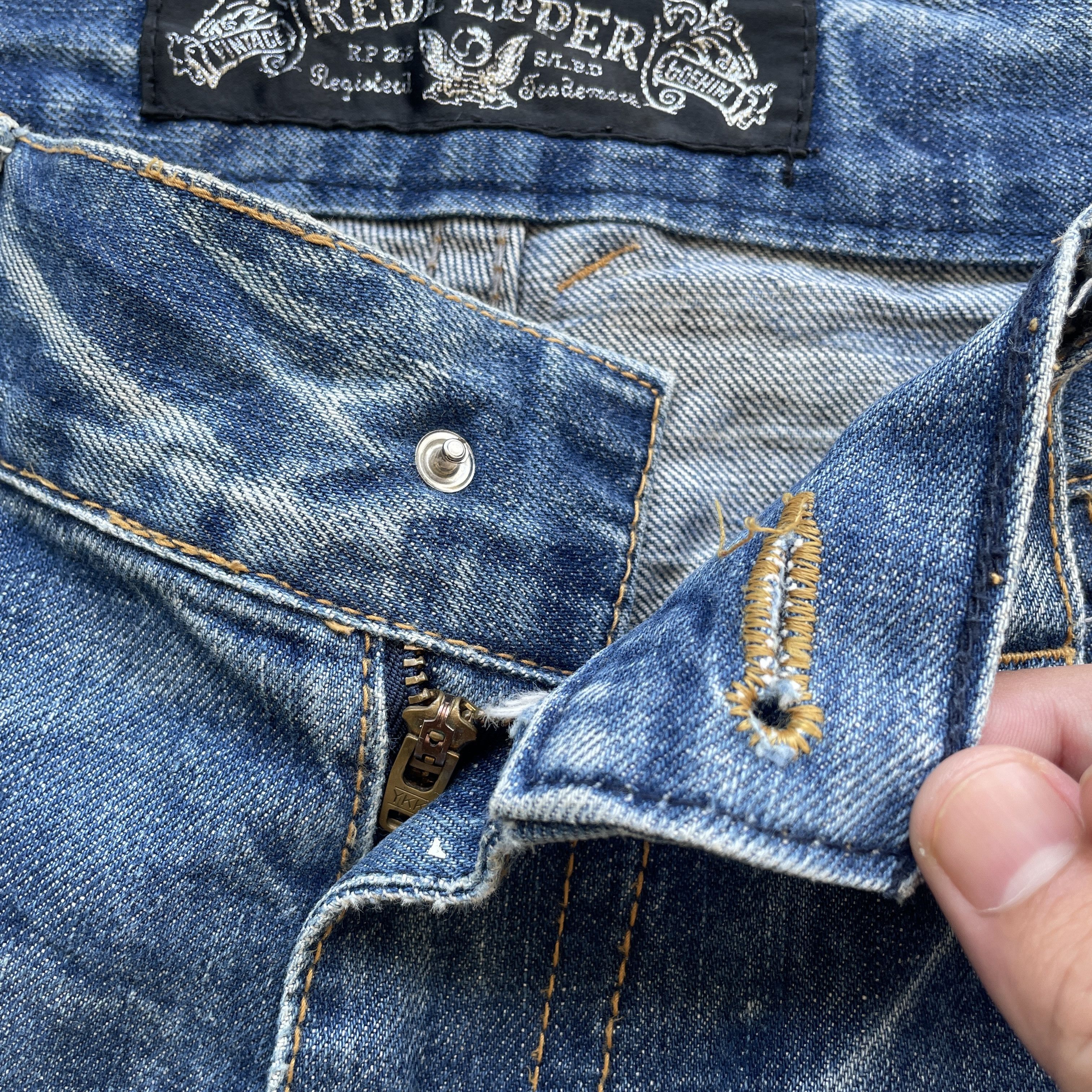 Japanese Brand W32 VINTAGE JAPAN DISTRESSED JEANS SKULLS FADED DENIM PANTS Size US 32 / EU 48 - 10 Thumbnail