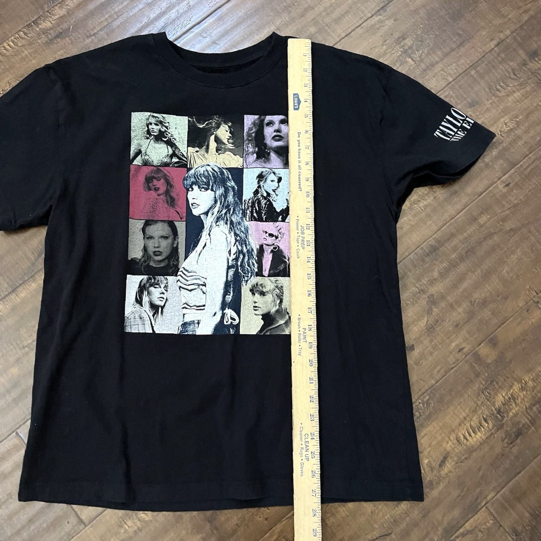 Vintage Taylor Swift The Eras Tour US Dates Official Concert Merch Black T-shirt Ladies L Large Short Sleeve Cotton Shirt Womens Size L / US 10 / IT 46 - 8 Thumbnail