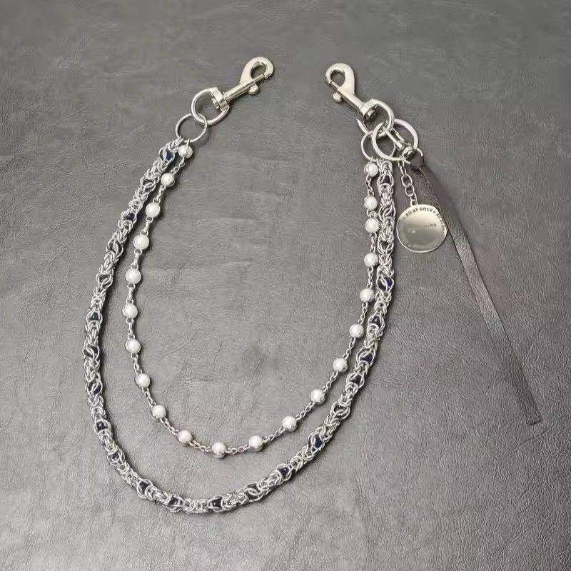 Jewelry 2 Layer Natural Echo Pearled Wallet Chain Size ONE SIZE - 1 Thumbnail
