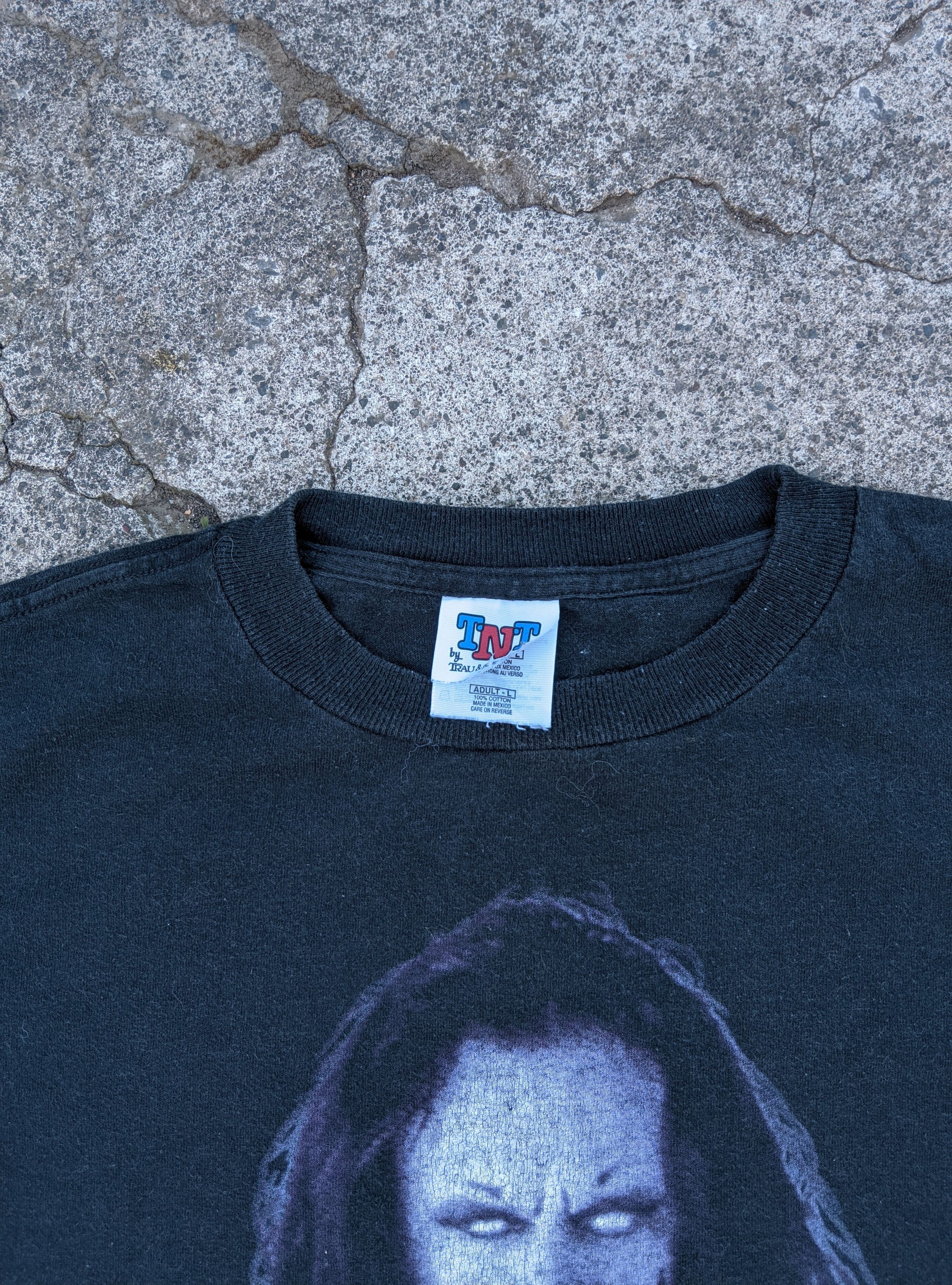 Vintage Vtg 1998 thrashed undertaker wwf wwe erd distressed Size US L / EU 52-54 / 3 - 3 Thumbnail