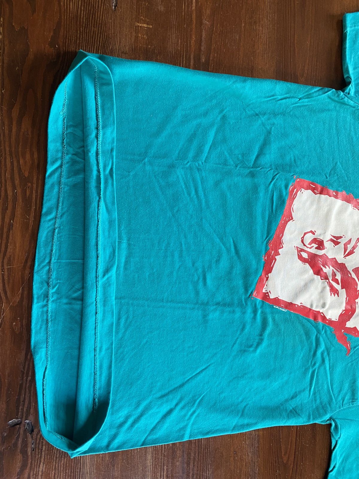 Hanes × Vintage Vintage ‘91 Red Sage Bull Skull Turquoise Single Stitch Tee Size US L / EU 52-54 / 3 - 13 Thumbnail