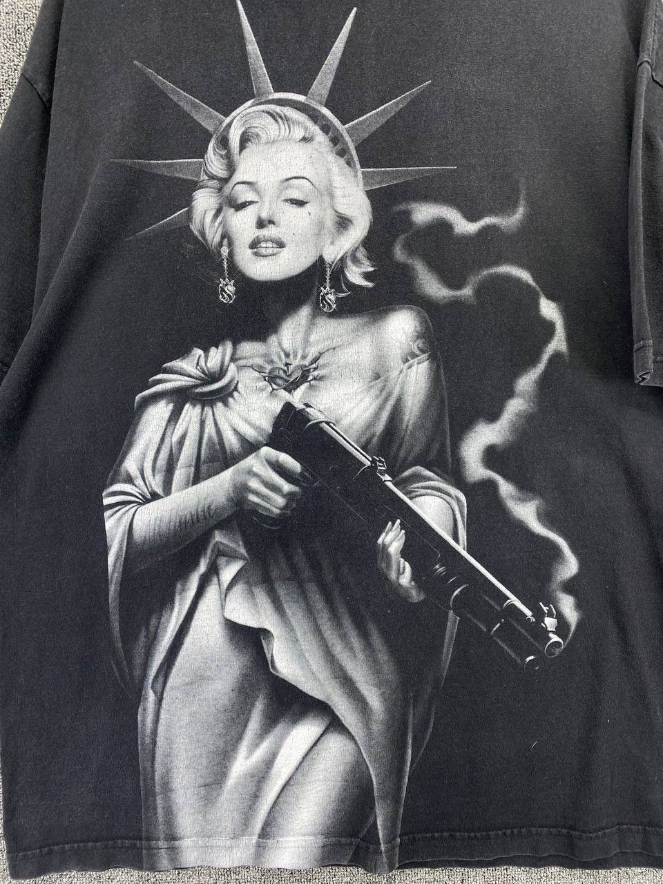 Band Tees Vintage Marilyn Monroe Punk Rock Band Tees T Shirts Size US XL / EU 56 / 4 - 8 Thumbnail