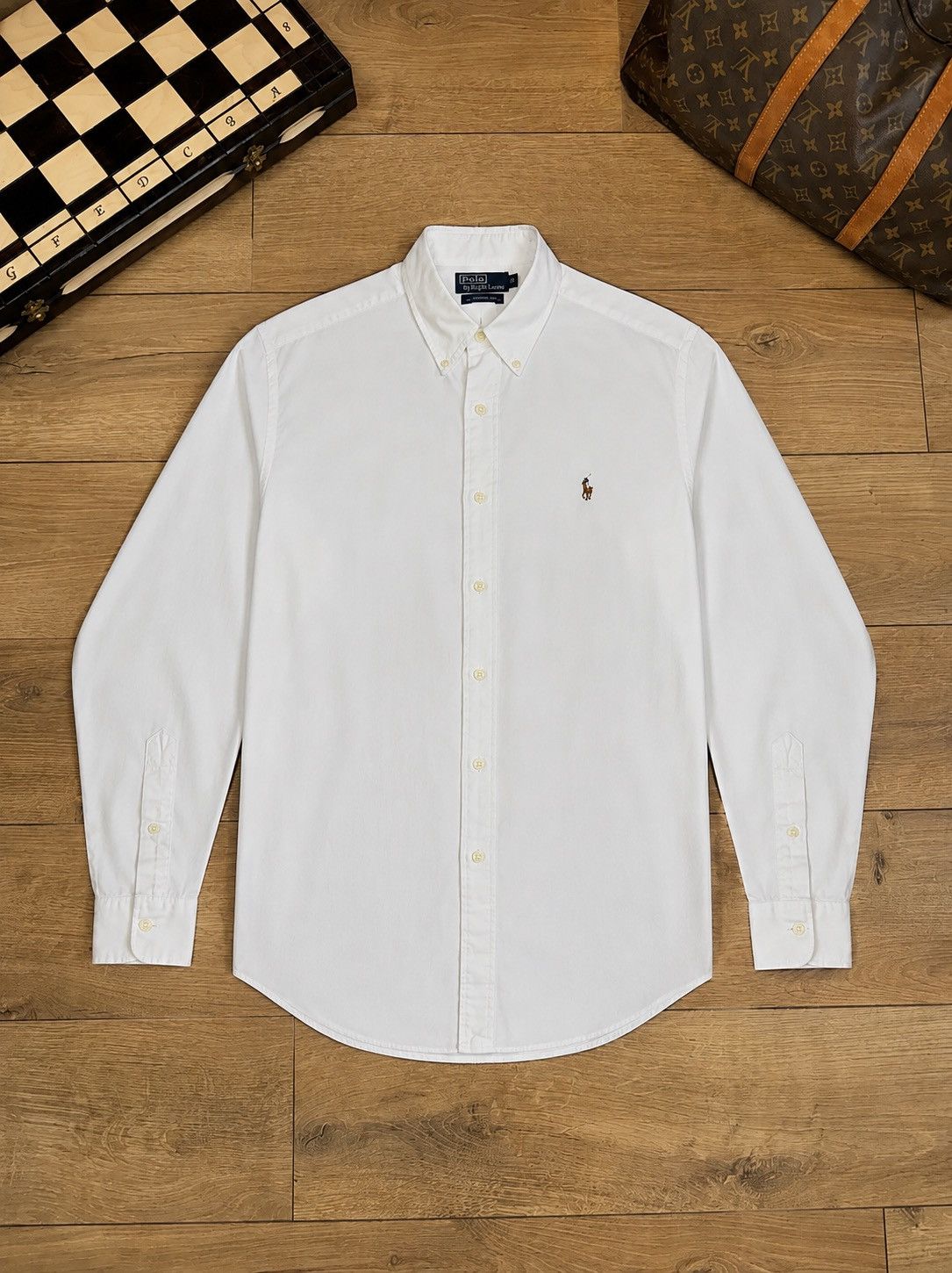 Polo Ralph Lauren White shirt Polo Ralph Lauren Oxford original old money item Size US XL / EU 56 / 4 - 1 Thumbnail
