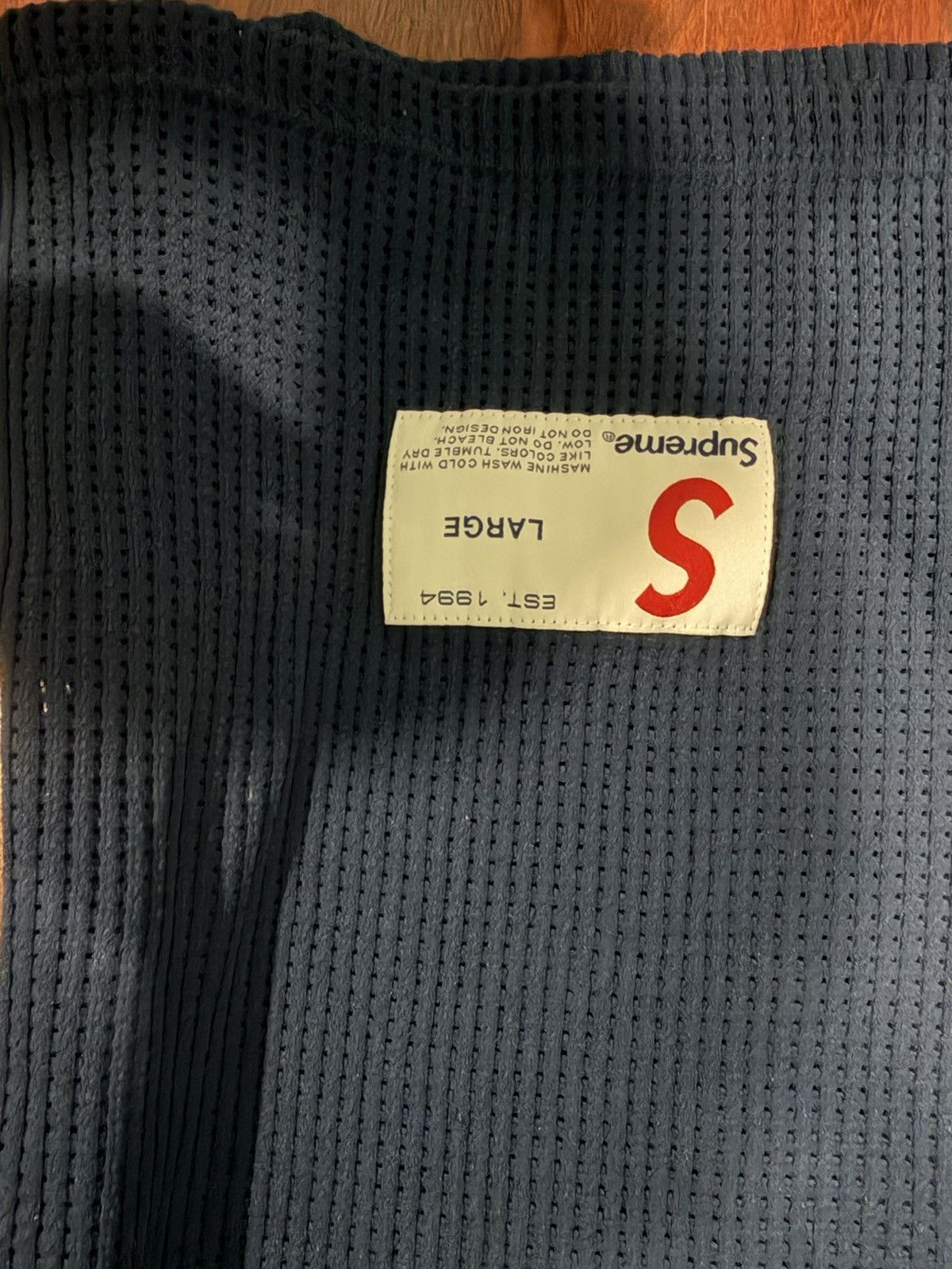 Supreme Supreme navy blue thermal longsleeve Size US L / EU 52-54 / 3 - 3 Thumbnail