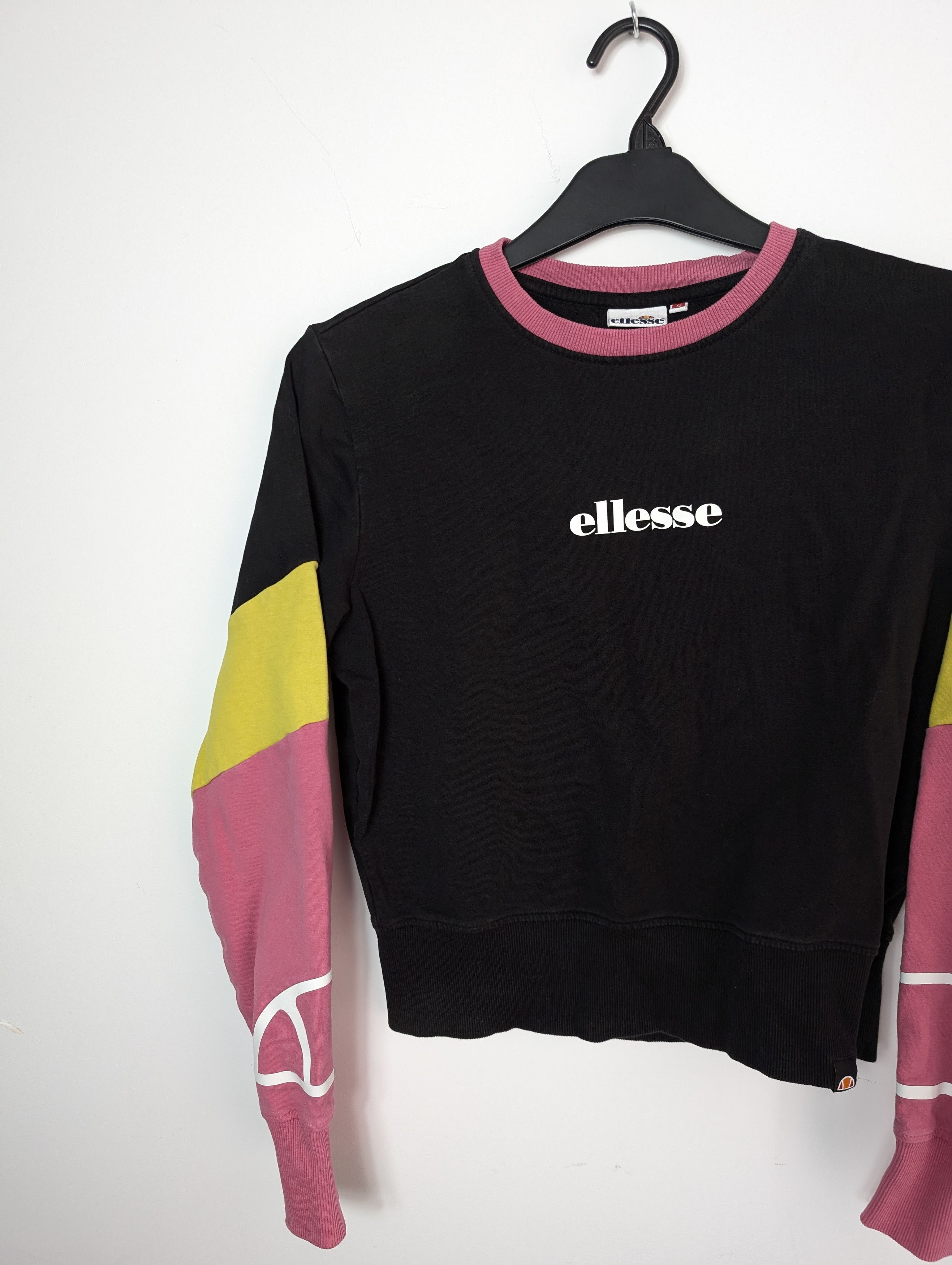 Ellesse Ellesse Colorblock Logo Sweatshirt Y2K Streetwear Boxy Retro Size S / US 4 / IT 40 - 2 Thumbnail