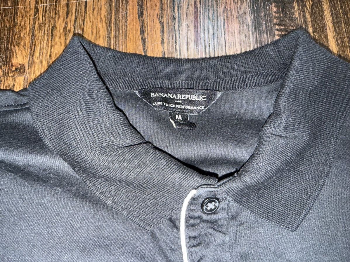 Banana Republic Banana Republic Luxury Performance Polo Shirt Black Sz M Size US M / EU 48-50 / 2 - 3 Thumbnail